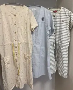 バースデイ　マタニティパジャマ　Ｍ〜Ｌ　半袖　授乳口あり　3点セット