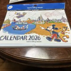 東京ディズニーリゾート カレンダー 2026 新品、シール付⑤
