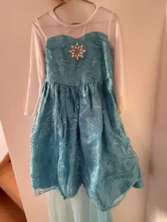 エルサ風　水色ドレス 100cm