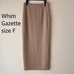 Whim Gazette ベージュ タイトスカート サイズF