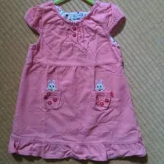 ミキハウス　コーデュロイワンピース110cm