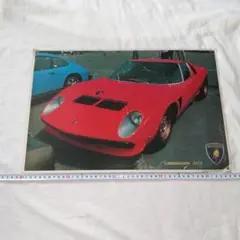 珍品●ランボルギーニ イオタ●ポスター厚紙●スーパーカー●７０年代