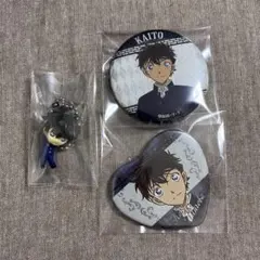 名探偵コナン 黒羽快斗 スイングキーホルダー 缶バッジ まとめ売り