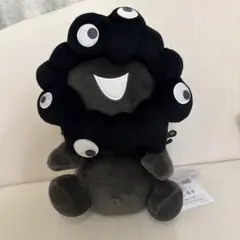 万博　黒 ミャクミャク お手玉風ぬいぐるみ　Mサイズ