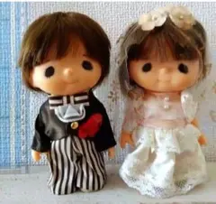 まゆちゃんとボク　ぬいぐるみ　人形　昭和　レトロ　セキグチ　ウェディング