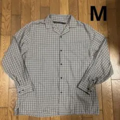 NIKO AND... チェック柄長袖シャツ Mサイズ／開襟