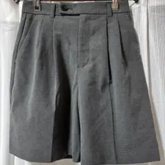 GU ダブルタックショートパンツ グレー S