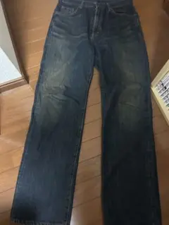 EDWIN ダークブルー ストレートジーンズ