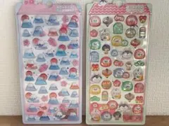 だるまと富士山のボンボンシール♡セット
