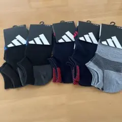 【新品】adidas アディダス アンクルソックス 24〜26cm 5足セット