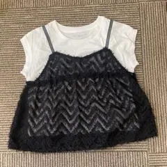 ビスチェ　コンビネーションＴ　ホワイト/ブラック