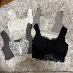 【未使用】エメフィール しっかり美胸 夢ごこち 綿混 ナイトブラ 4色セット