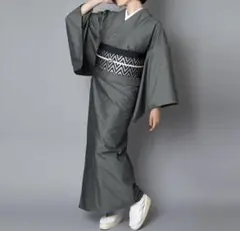 デニム着物　着物屋くるり　DressSlub ブラック　Lサイズ