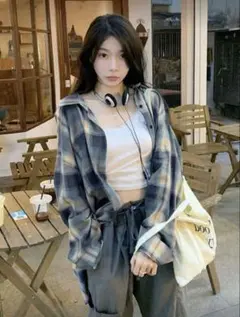 【値下げ】チェックシャツ SHEIN シーン