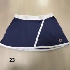 FILA ネイビー ストライプ テニススカート