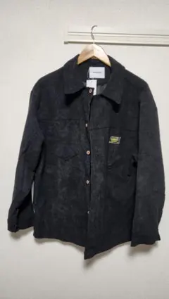 MAISON CLUB 黒 コーデュロイ シャツ