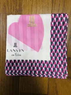 LANVIN en Bleu（ランバンエンブルー）大判　ハンカチ　スカーフ