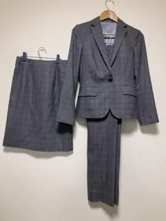 THE SUIT COMPANYグレー チェック柄 3点セット