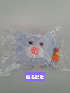 mojojojo　ビーズチェーン付き　フェイスマスコット2　水色くま