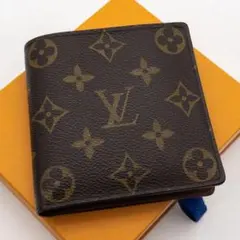 【極美品】ルイヴィトン　ポルトフォイユマルコ　モノグラム　二つ折り財布　茶色