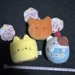 ねこねこ茶屋 ぬいぐるみマスコット 3種セット