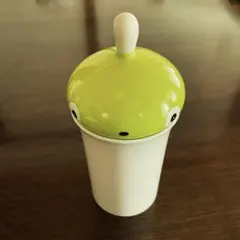 【新品・未使用】Alessi 綿棒入れカップ型容器 グリーン緑