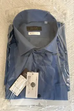 CHRISTIAN ORANI 半袖ワイシャツ　藍色