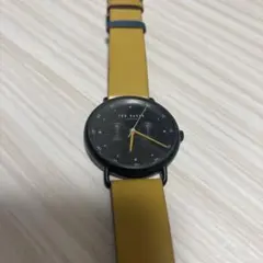 TED BAKER アナログ腕時計 黒/黄色