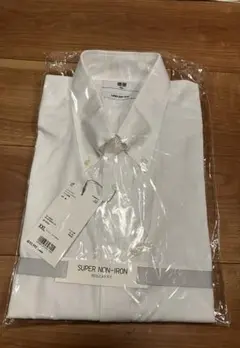 ユニクロ ファインクロス スーパーノンアイロン ボタンダウン長袖シャツ