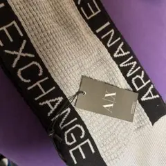 ARMANI EXCHANGE ロゴ入りニットマフラー