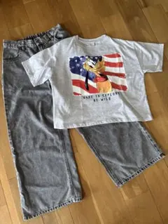 ZARA プルートTシャツ repipi デニムセット　140〜160cm