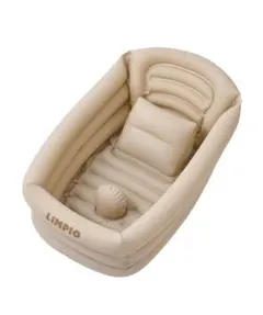 【16日まで限定価格！】LIMPIO ベビーバスチェア ベージュ スリーコインズ