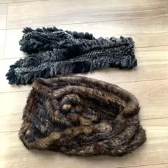 スヌードとファーマフラー2点