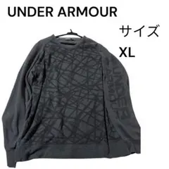 美品　XL アンダーアーマー　スウェット　黒 正規品　ラグラン袖