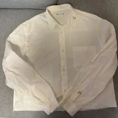 ZARA ホワイト 短丈 長袖シャツ M
