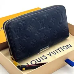 ルイヴィトン【箱付き】モノグラムアンプラントマリーヌルージュジッピーウォレット
