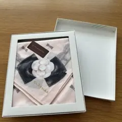 CLATHAS 花柄ハンカチ ピンク