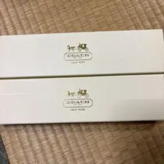 COACH ギフト箱 ホワイト/オレンジ