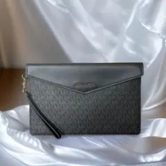 極美品‼︎ ◆MICHAEL KORS◆クラッチバッグ シグネチャーMK柄 コーチ