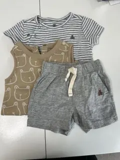 ベビーギャップ　ロンパース他3点セット　3-6m