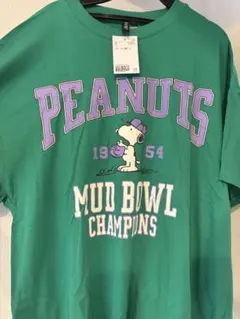 PEANUTS スヌーピー Tシャツ グリーン