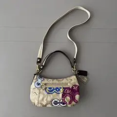 COACH Poppy 2wayショルダーバッグ F15309 シグネチャー - メルカリ