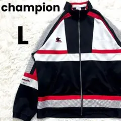 チャンピオンプロダクツ ジャージ 80s 上下セット レトロヴィンテージ O、L 80s 希少】Champion レトロ トラックジャケット ジャージ Oサイズ