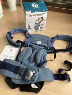 美品　エルゴベビー オムニ360 クールエア　オックスフォードブルー