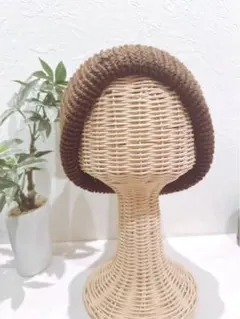 クロシェハット　クラッシャーハット　バケットハット　　バケハ　ニット帽　ビーニー