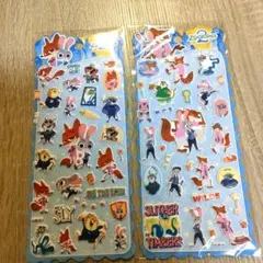 【正規品】ズートピア シール ぷくぷくシール ステッカー 正規品 海外ライセンス