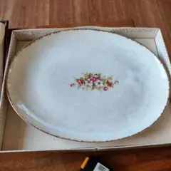 42ｃｍ楕円皿オールドノリタケ大皿アイボリーチャイナ