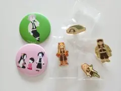 鬼滅の刃 ゆるパレット 缶バッジ キャラバッジ ピンズ コレクション セット