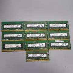ノートPC用 Samsung 4GB DDR4 メモリ 10枚セット MT SK