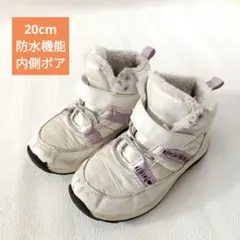 ハイカットシューズ　スノーブーツ　防水　ボア　ブーツ　20cm 女の子　ベルクロ